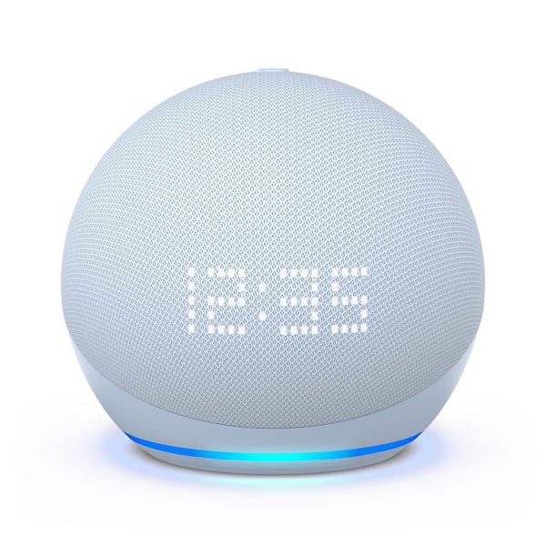 Echo Dot (5th Gen, 2022 Release) Smart Speaker with Alexa White (1)  in the Smart Speakers & Displays department at