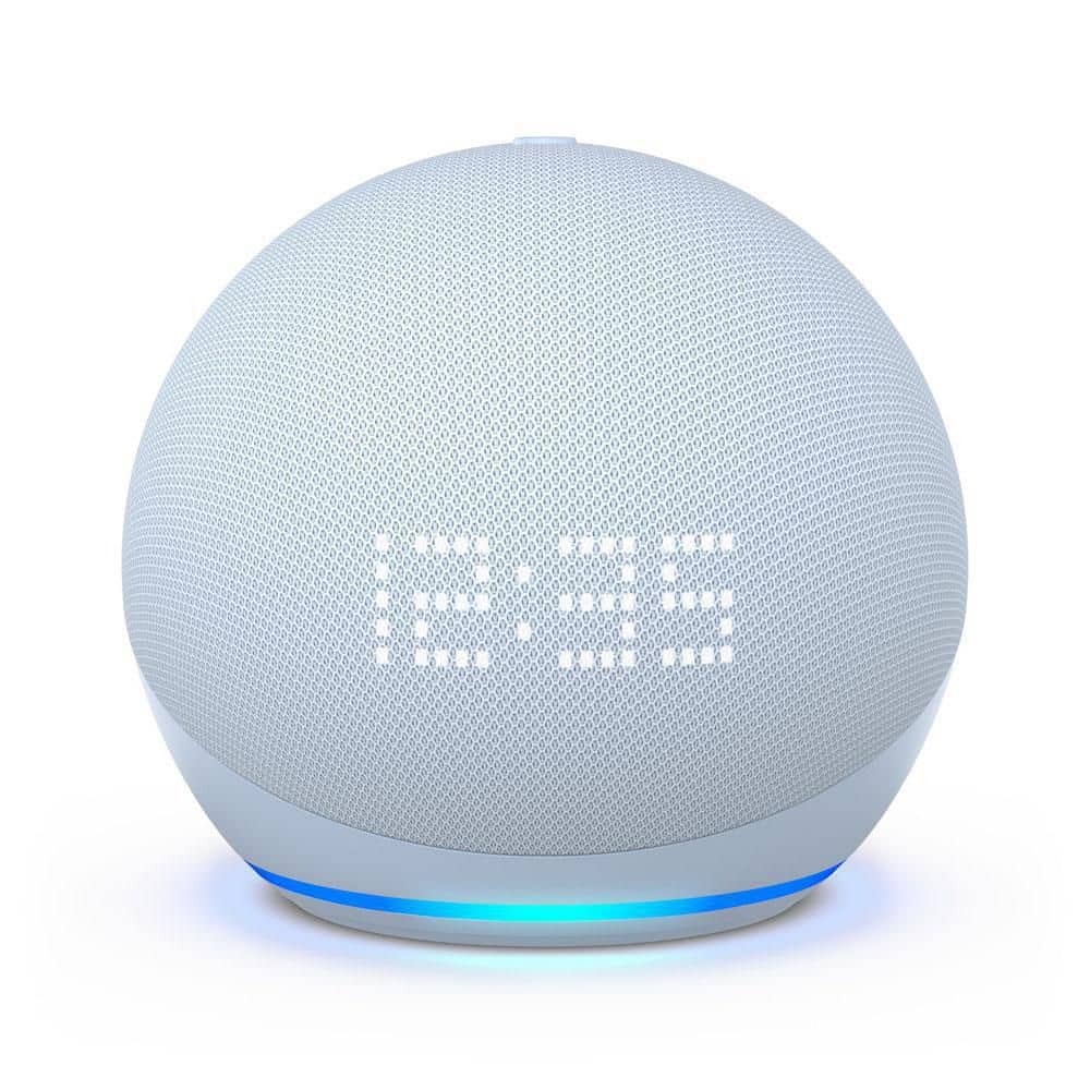 Echo Dot with clock (第5世代) クラウドブルー　箱なし cloud-blue-portable-audio-
