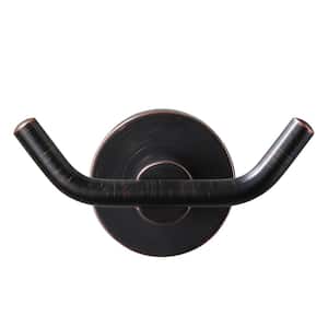 Stainless Steel Round Wall Mounted Bathroom Robe Hook in Oil Rubbed Bronze