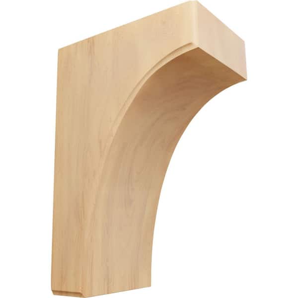 Ekena Millwork 8 in. x 5-1/2 in. x 12 in. Unfinished Red Oak Clarksville Corbel