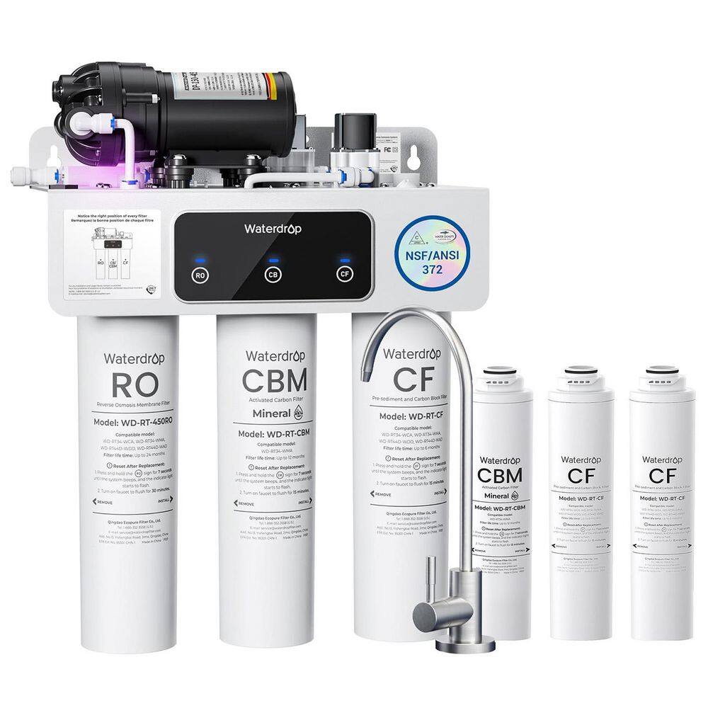WD-T3-M Remineralization Undersink RO System NSF/ANSI 372 Certified 9-Stage 450G Extra 1-Year Combo Filter 2-CF, 1-CBM price history on PriceWatchPro