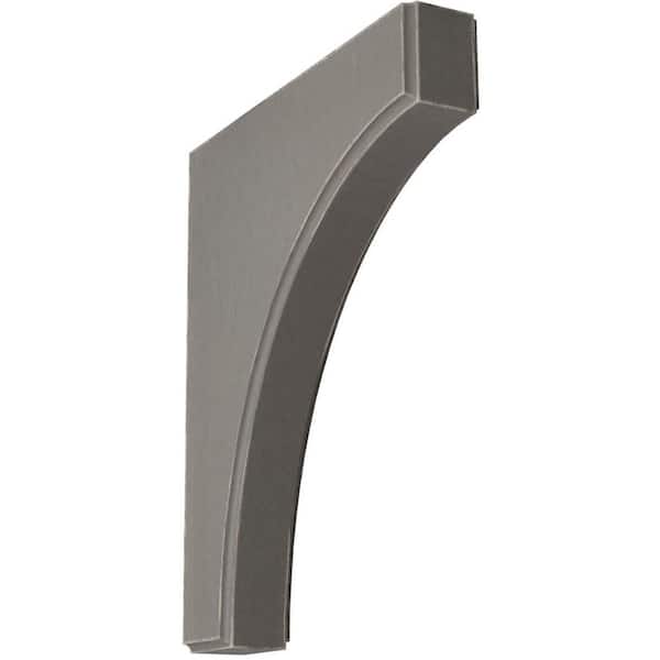 Ekena Millwork 1-3/4 in. x 12 in. x 10 in. Reclaimed Grey Clarksville Wood Vintage Decor Bracket