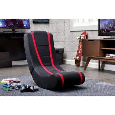 Nitro II 29.92 in. W Red Stripes Polyester Gaming Chair