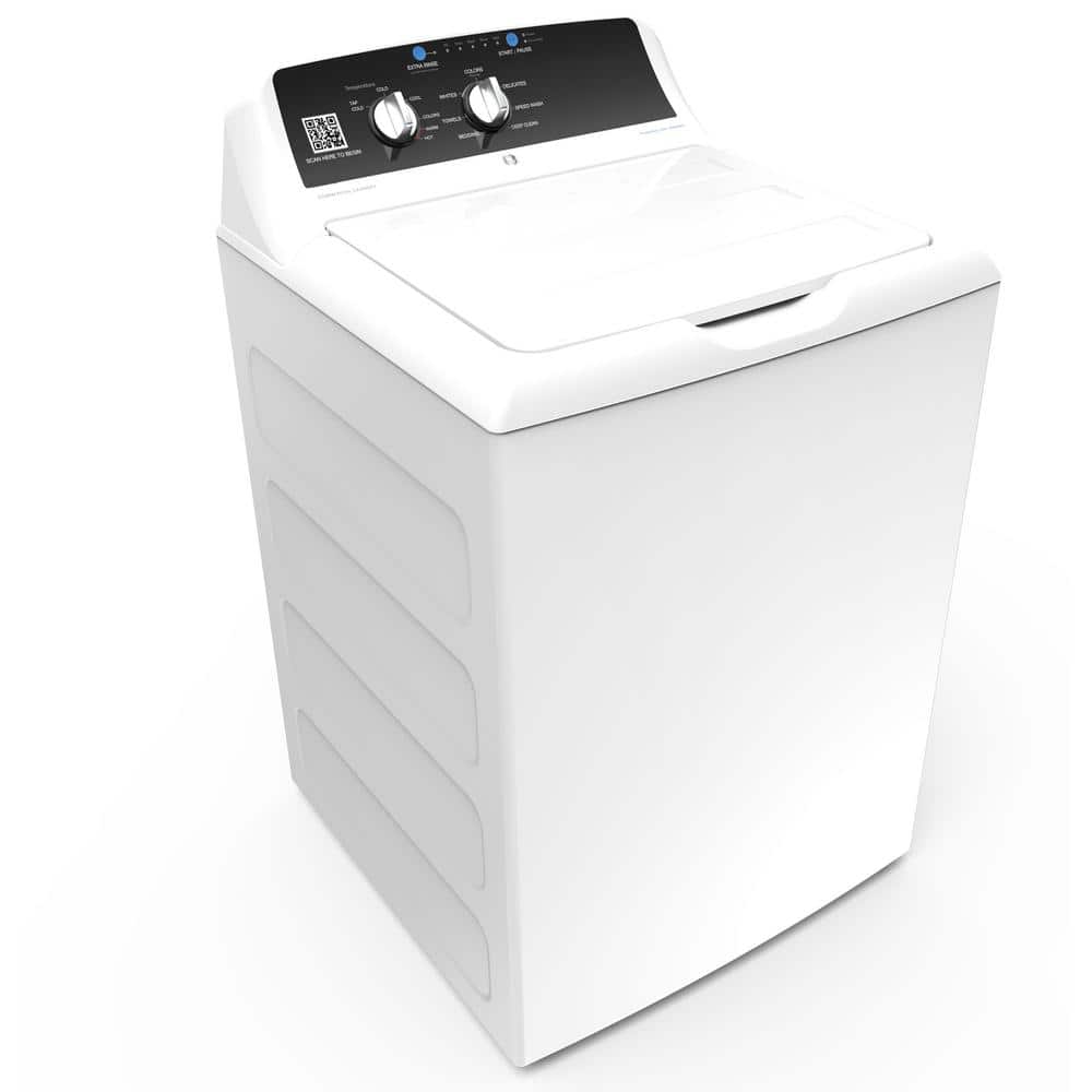 GE 4.2 cu. ft. White Commercial Top Load Washer with Stainless Steel Basket w/Built-In Coinless Payment System