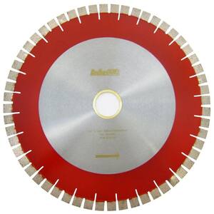 16" Carbide chunk rescue blade cuts stone tar gravel wood metal resin fiber. 