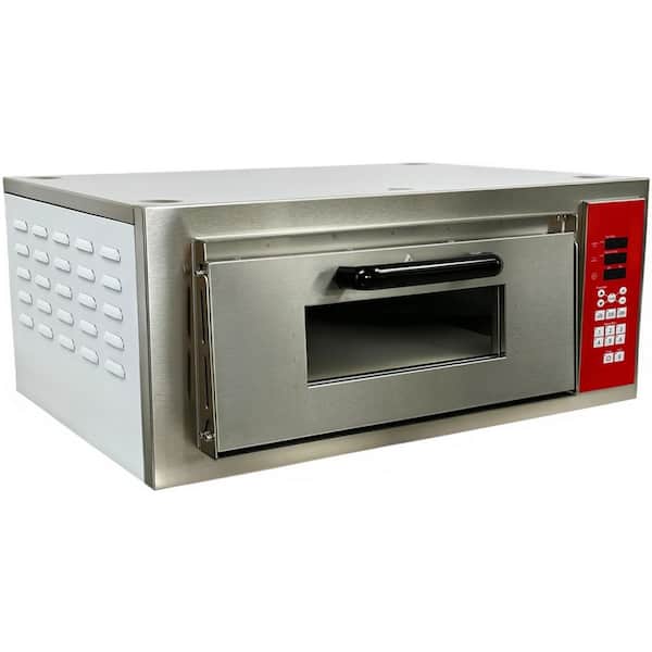28.5 in. W Commercial NSF Single Deck Countertop Pizza Oven EF08P in Stainless Steel