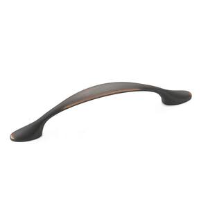 Laurelton Collection 3 3/4 in. (96 mm) Brushed Oil-Rubbed Bronze Traditional Cabinet Arch Pull