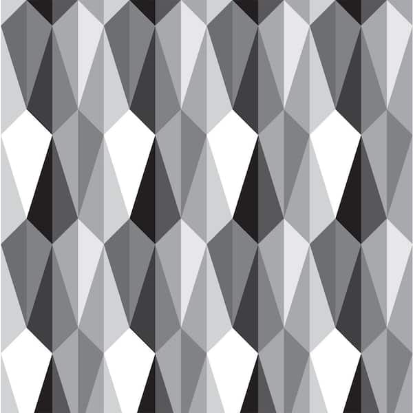 Mitchell Black TingTing Fabric Peelable Wallpaper (Covers 36 sq. ft.)