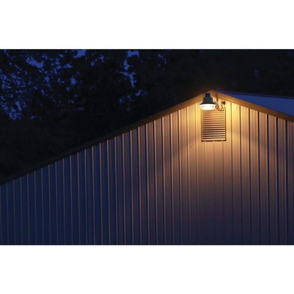 Traditional 2" White LED Outdoor Security Wall Light in Multicolor
