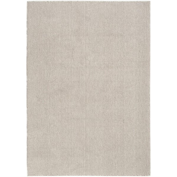 Nourison Textured Home Ivory Mocha 9 ft. x 12 ft. All-over design Contemporary Area Rug