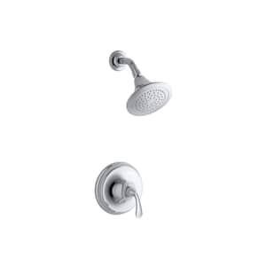 Forte Sculpted Rite-Temp Katalyst Single-Function 6.5 in. Fixed Shower Head in Polished Chrome (Valve Not Included)