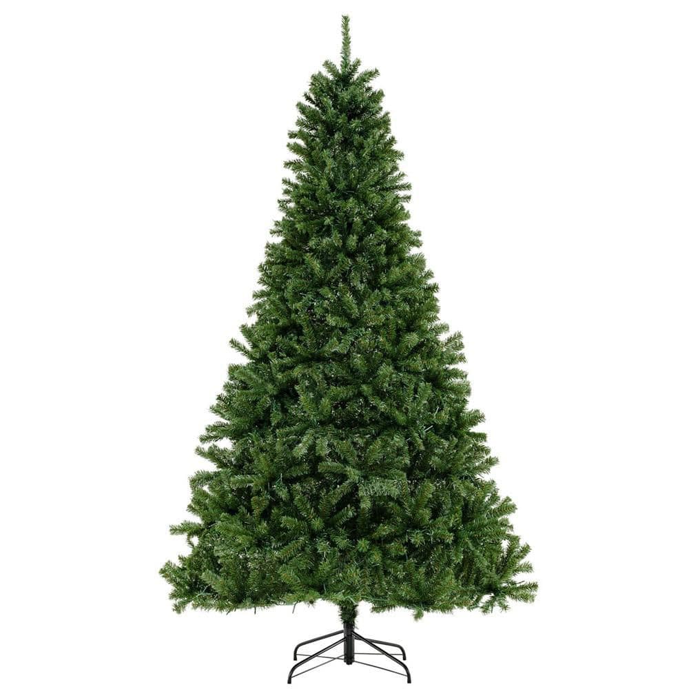 8 FT Pre-Lit Artificial Christmas Tree with 1528 Branch Tips 1200 Warm White LED Lights 3 Lighting Modes