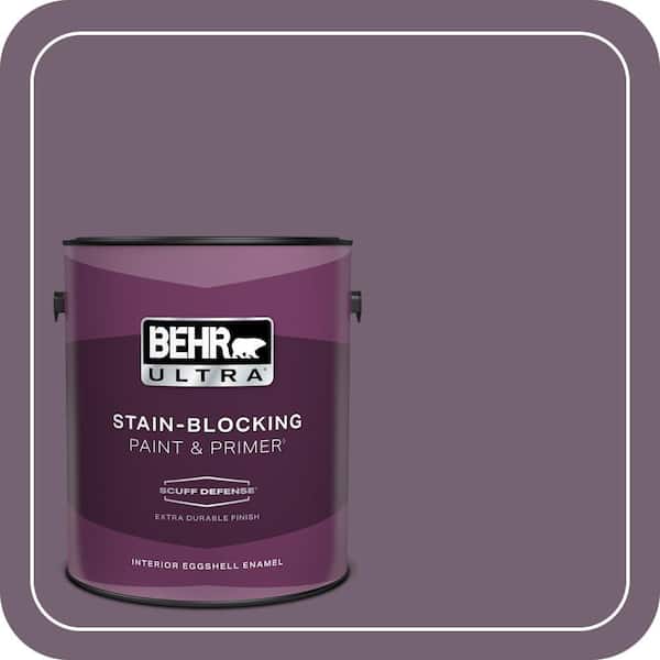 BEHR ULTRA 1 gal. #680F-6 Shy Violet Extra Durable Eggshell Enamel Interior Paint & Primer