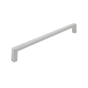 Eglinton Collection 8 in. (203 mm) Brushed Nickel Modern Rectangular Cabinet Bar Pull