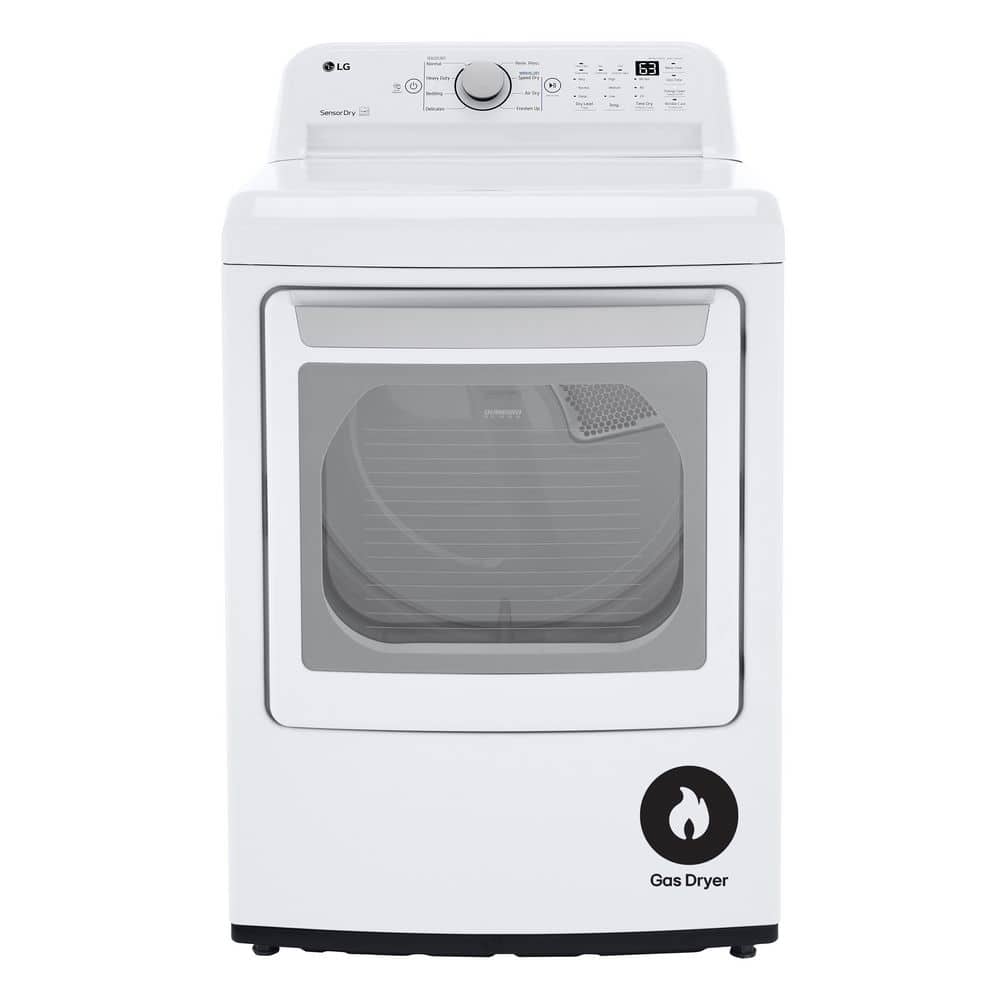 7.3 Cu. Ft. Vented Gas Dryer in White with Sensor Dry Technology