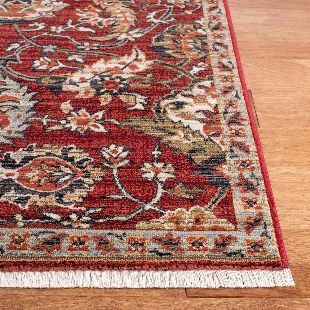 Herat Rust and Ivory Oriental Synthetic Area Rug