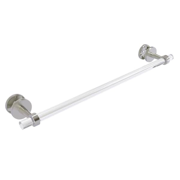 Allied Brass Clearview 24 in. Shower Door Towel Bar in Satin Nickel