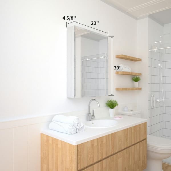 White Floating Bathroom Vanity - Crystal Cabinets