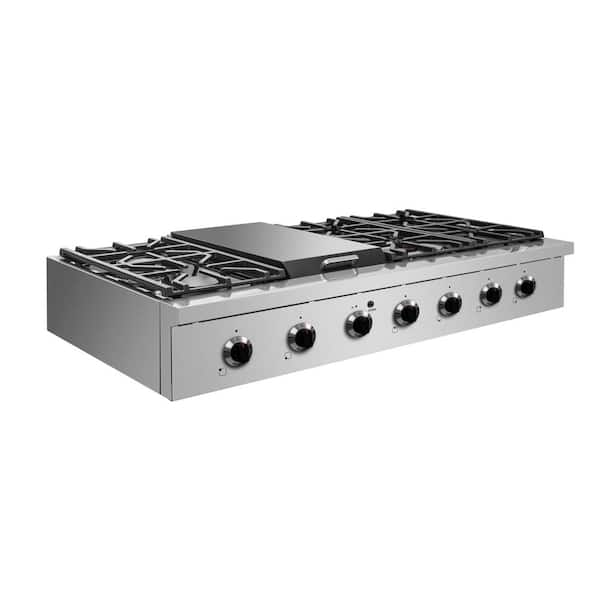 48 Gas Pro Range with 6 Burners and Griddle