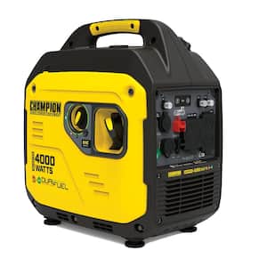 4000-Watt Gasoline and Propane Powered Dual Fuel Portable Inverter Generator with CO Shield and Quiet Technology