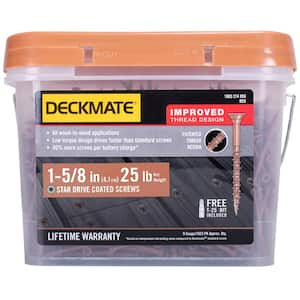 DECKMATE #9 x 3 in. Star Flat-Head Wood Deck Screw 1 lb.-Box (73-Piece)  115969 - The Home Depot