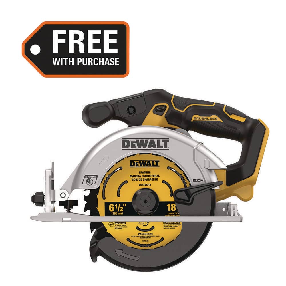 DEWALT 20V MAX Cordless Brushless 6-1/2 in. Sidewinder Style Circular Saw (Tool Only) DCS565B