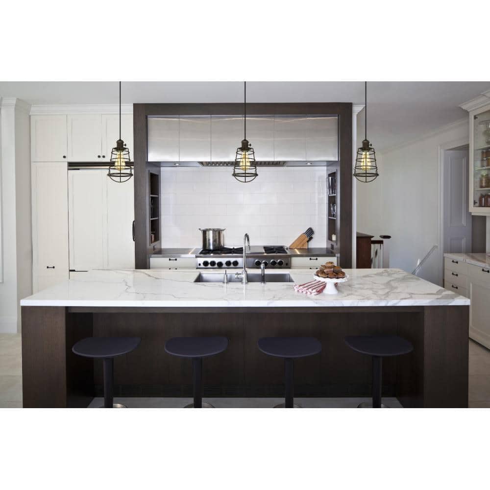 Nolan Oil Rubbed Bronze Mini Pendant with Open Cage Shade