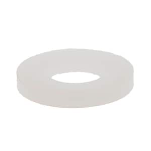 1/4 in. x 1/2 in. O.D. Nylon Flat Washers (25-Pack)