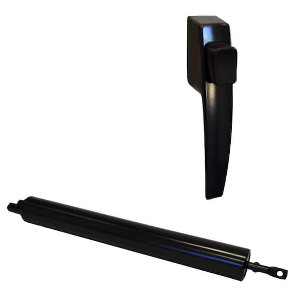 EMCO Traditional Push Button Handle and Closer in Black