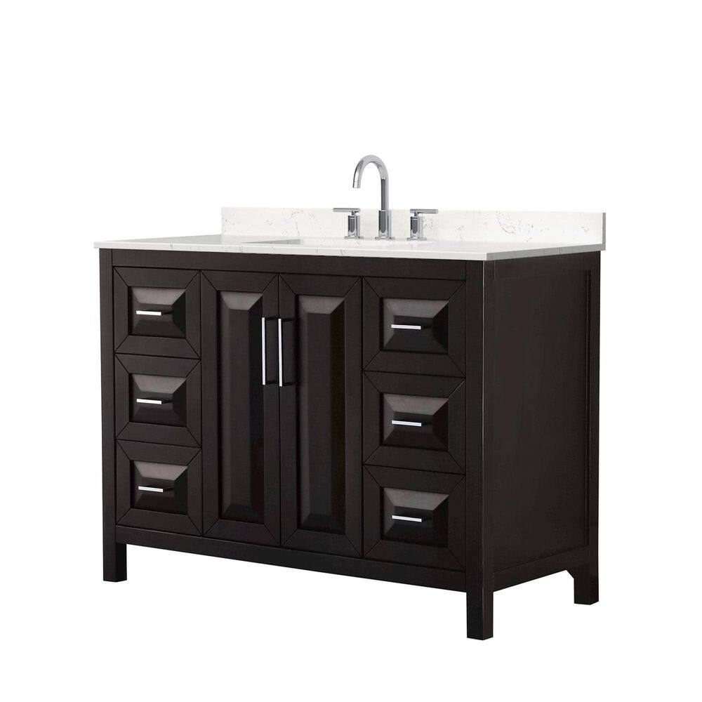 Daria 48 in. Single Freestanding Dark Espresso Bath Vanity with Top price history on PriceWatchPro