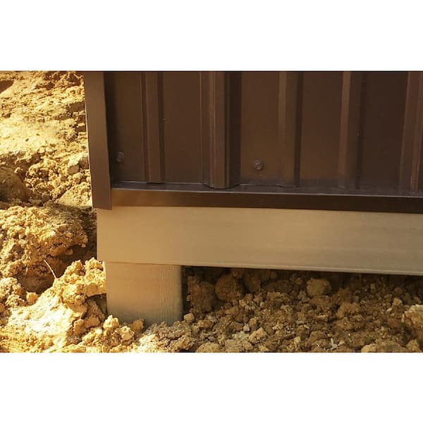 Post Protector 5 in. x 1.625 in. x 92 in. Skirt-Board Fence Rail Protector (Case of 6-Pieces)