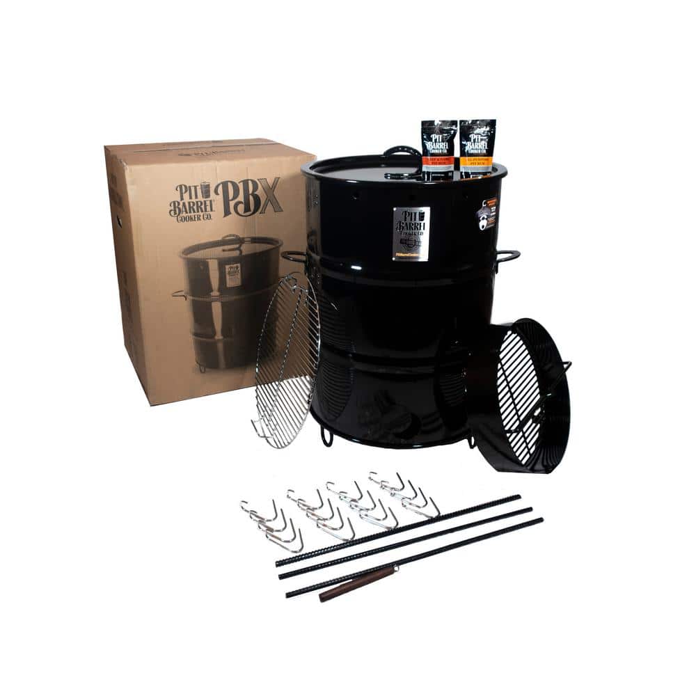Pit Barrel Cooker 22.5 in. PBX Charcoal Smoker Package Black