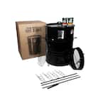 22.5 in. Pit Barrel Cooker PBX Charcoal Smoker Package Black