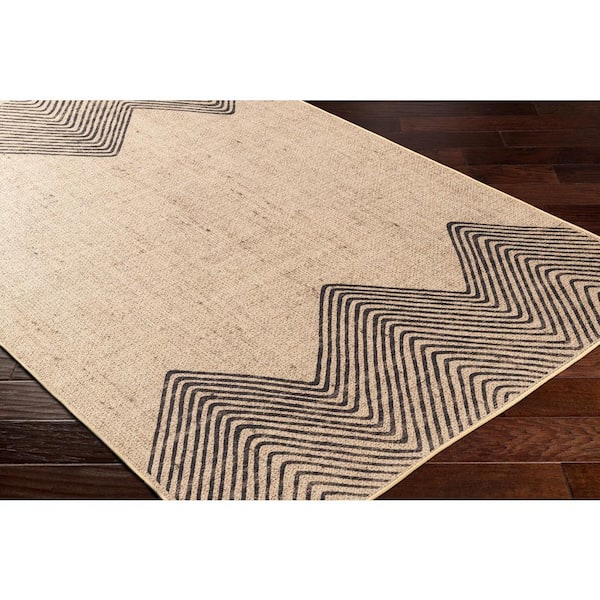 Ez Jute Brown 5 ft. x 8 ft. Machine-Washable Rug