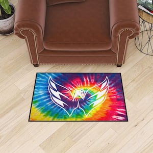 Washington Capitals Tie Dye 19 in. x 30 in. Starter Mat Accent Rug