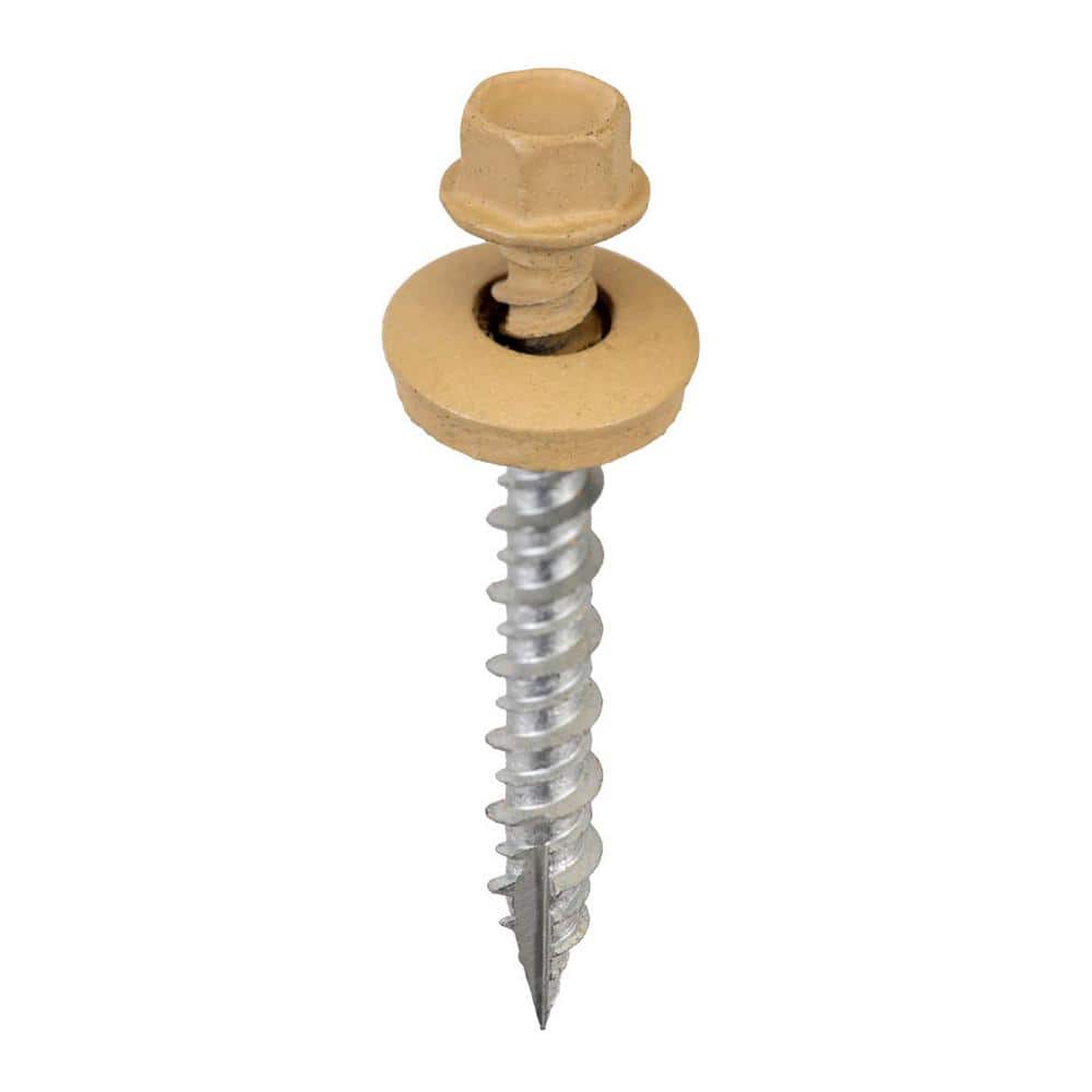 "#9 X 1-1/2 inch Mocha Tan Hex Metal to Wood Screws (Bag of 250)" price history on PriceWatchPro