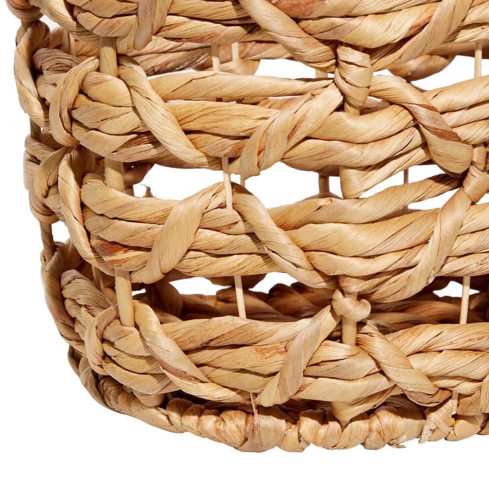 Coastal Seagrass Round Storage Baskets, Set of 3 - Tawny Brown