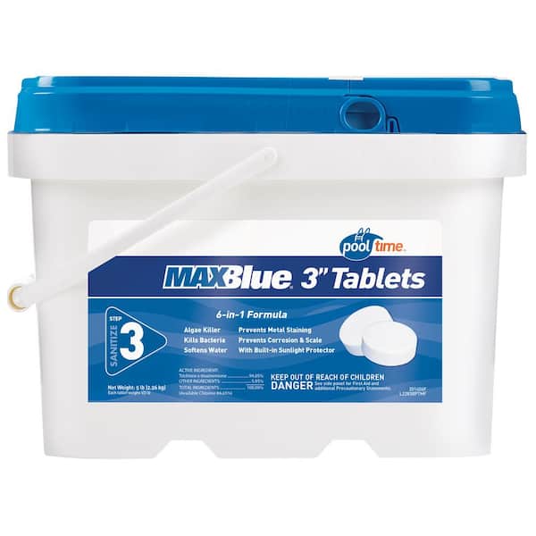 Pool Time Chlorinating MAXBlue 5 lbs. 3 in. Tablets