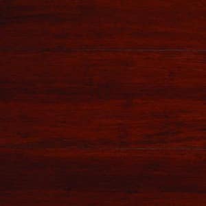 Take Home Sample - Strand Woven Mahogany Bamboo Solid Bamboo Flooring - 5 in. x 7 in.