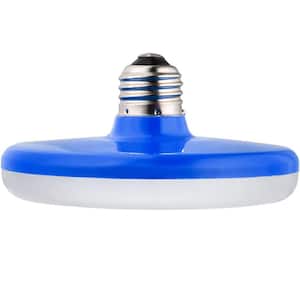 50-Watt Equivalent UFO Blue Medium E26 UFO Pendant Fixture LED Light Bulb in Warm White 3000K