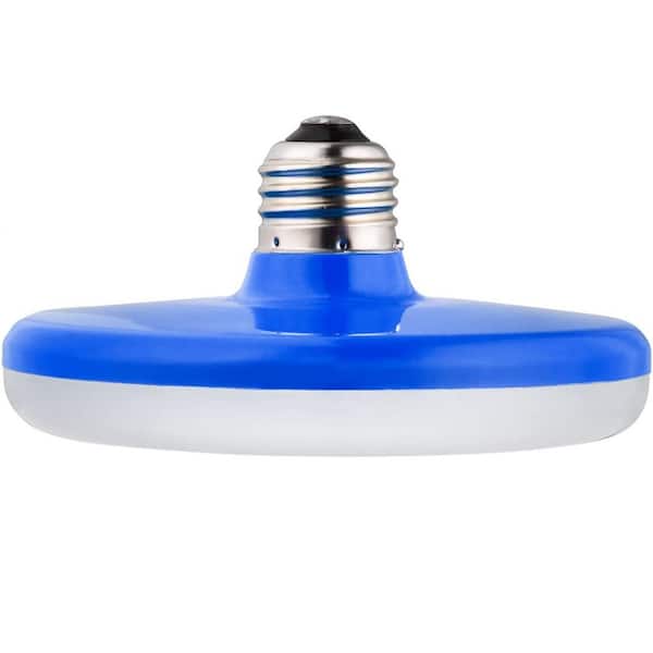 Sunlite 50-Watt Equivalent UFO Blue Medium E26 UFO Pendant Fixture LED Light Bulb in Warm White 3000K