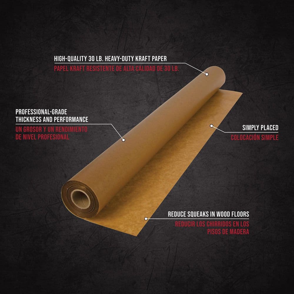 Heavy Duty Waxed Paper Underlayment Roll for Wood Flooring