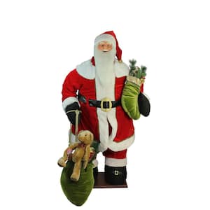 60 in. Christmas Life-Size Deluxe Animated Musical Inflatable Santa Claus Figure