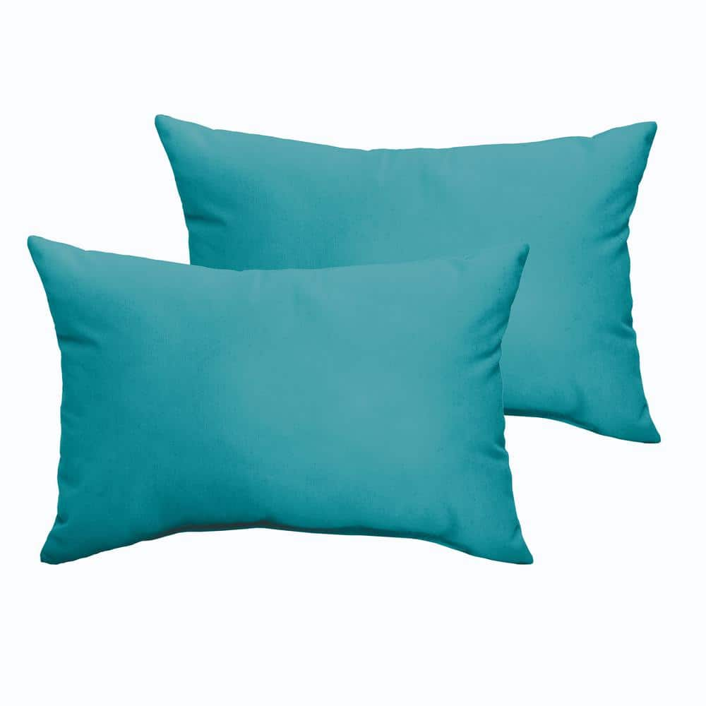 Ocean teal texture online outdoor lumbar throw pillow