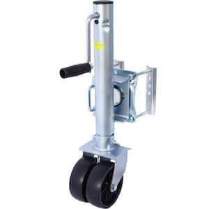 Trailer Jack 34.5 in, Bolt-on Trailer Tongue Jack Weight Capacity 1500 lb, with PP Wheels and Handle for Utility Trailer