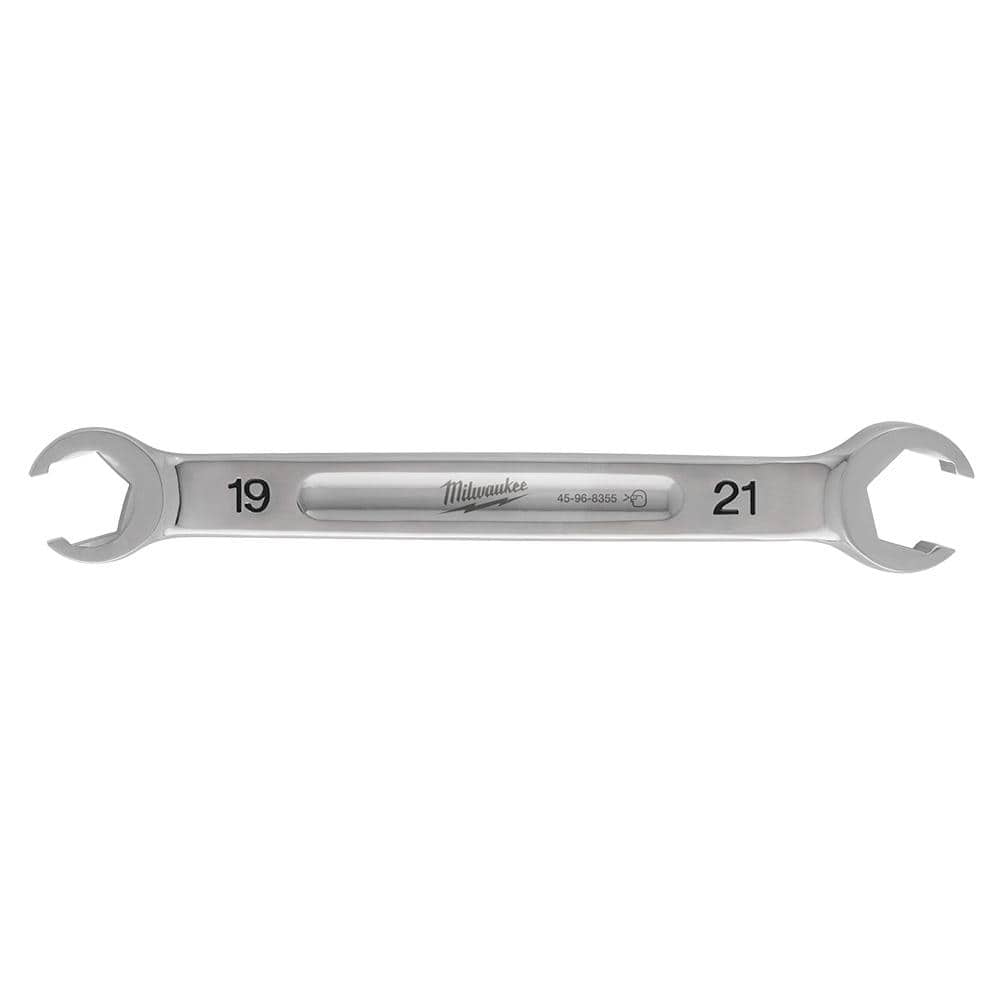 Milwaukee 19 mm x 21 mm Double End Flare Nut Wrench 45-96-8355 - The Home  Depot