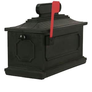 1812 Architectural Plastic Mailbox in Black