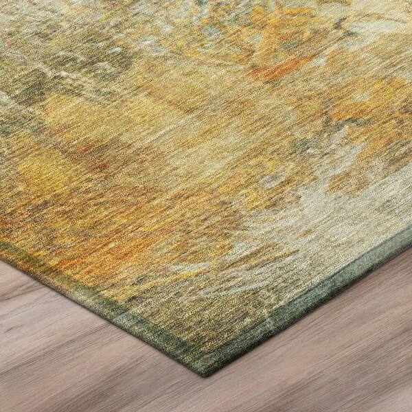 Chantille Machine Washable Indoor/Outdoor Abstract ACN2881 Fern 10 ft. x 14 ft. Area Rug