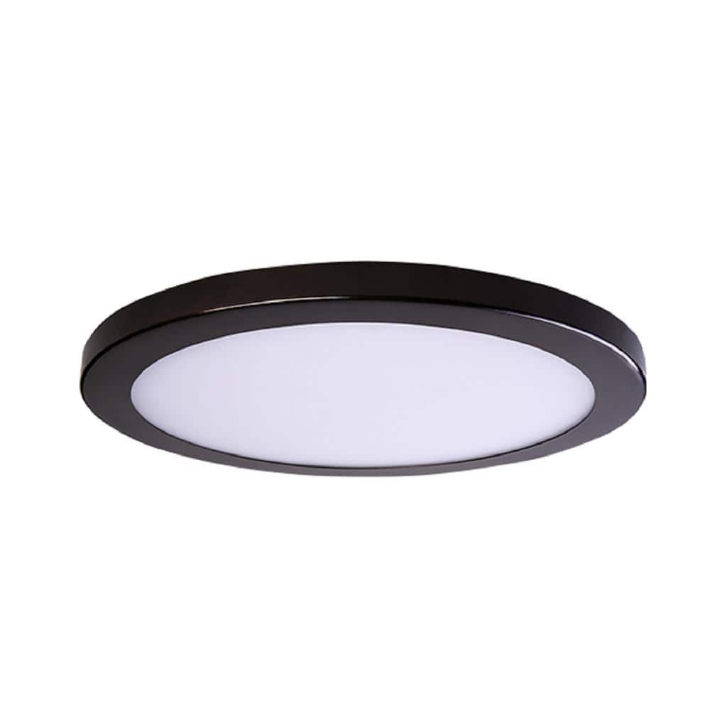 Round Platter Light Length 15 in. Bronze Round Fixture New Construction Rec