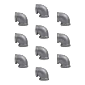 3/8 in. Black Malleable Iron 90 degree FPT x FPT Elbow Fitting (10-Pack)
